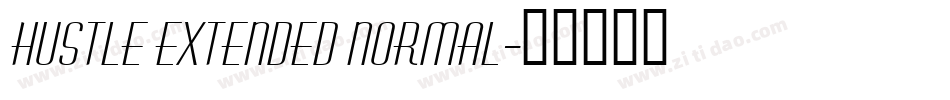 Hustle Extended Normal字体转换
